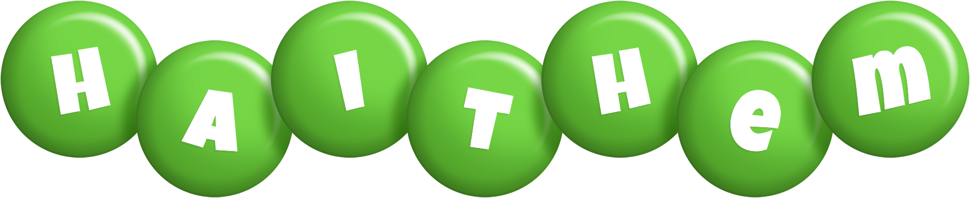 Haithem candy-green logo