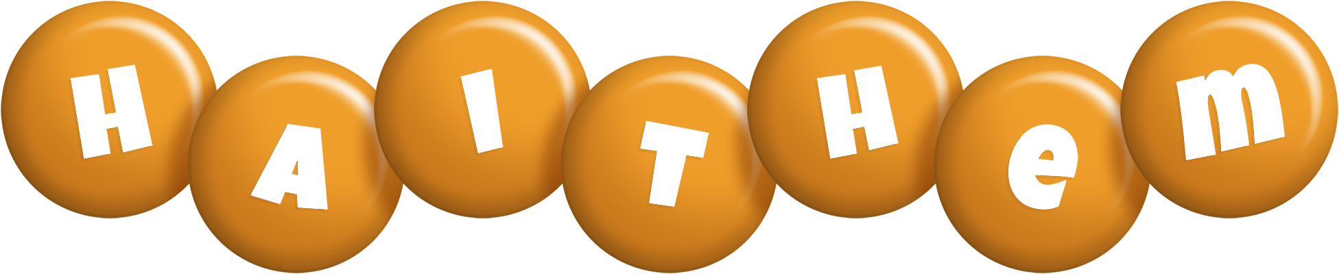 Haithem candy-orange logo