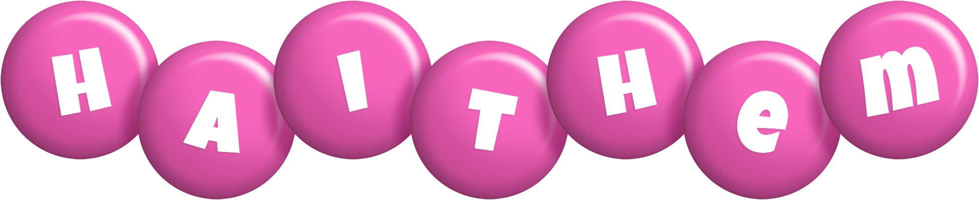 Haithem candy-pink logo