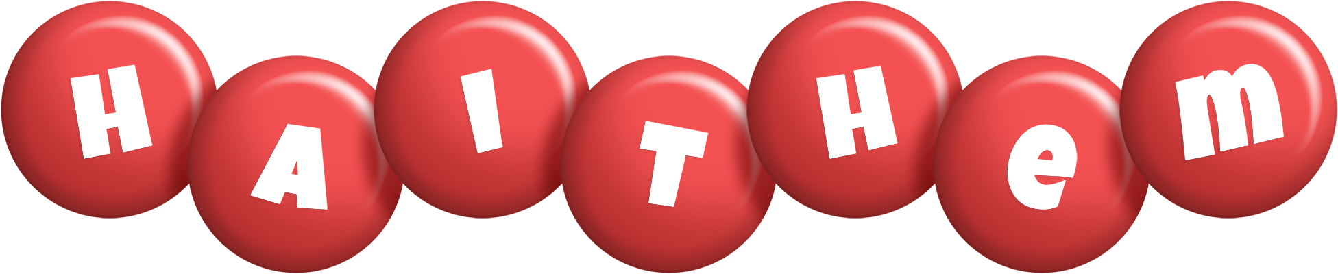 Haithem candy-red logo