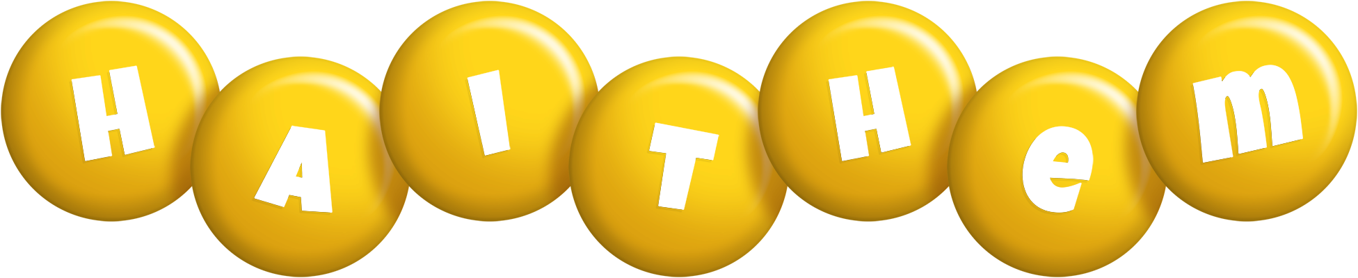 Haithem candy-yellow logo