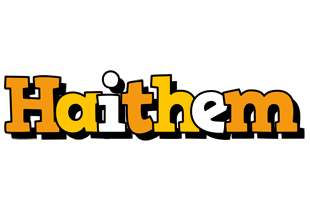 Haithem cartoon logo