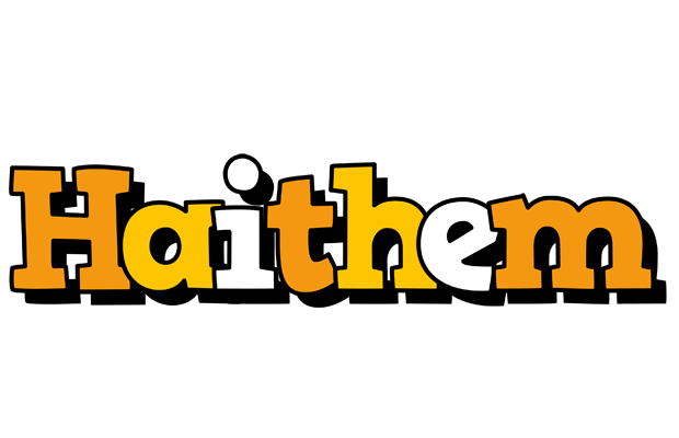 Haithem cartoon logo