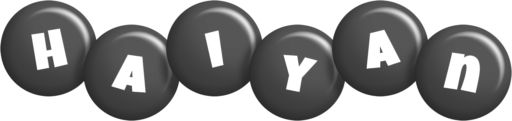 Haiyan candy-black logo