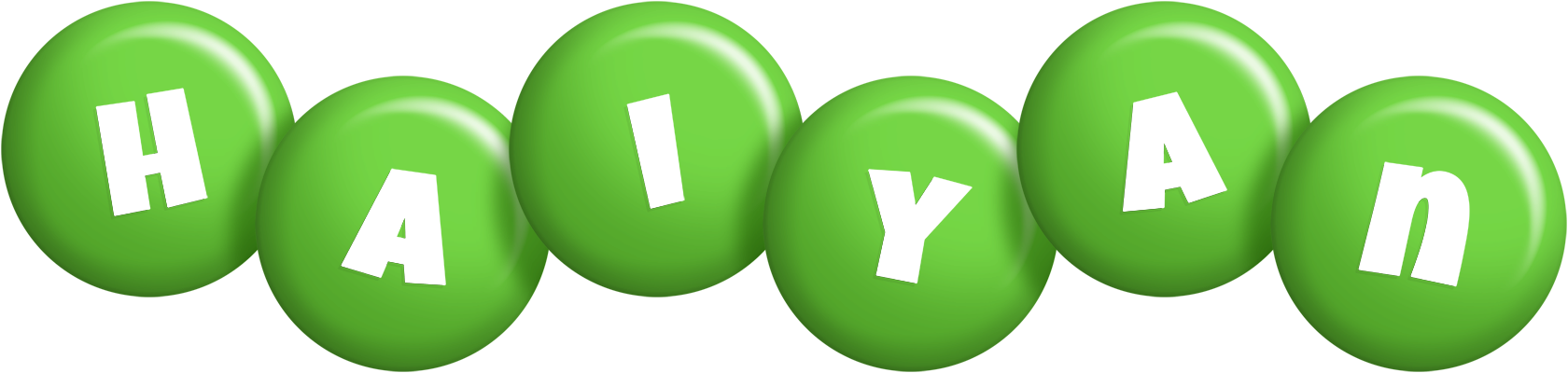 Haiyan candy-green logo