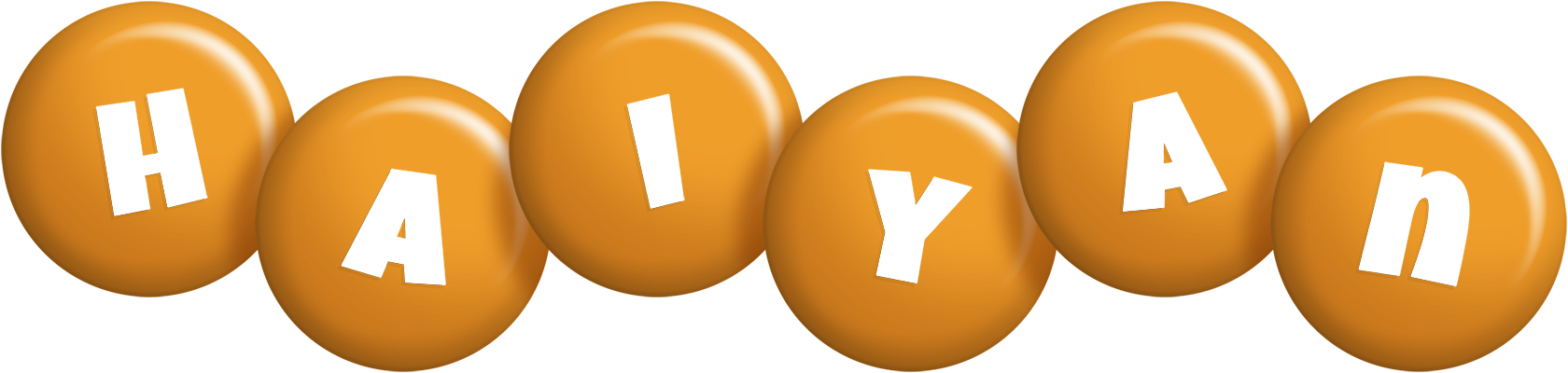 Haiyan candy-orange logo