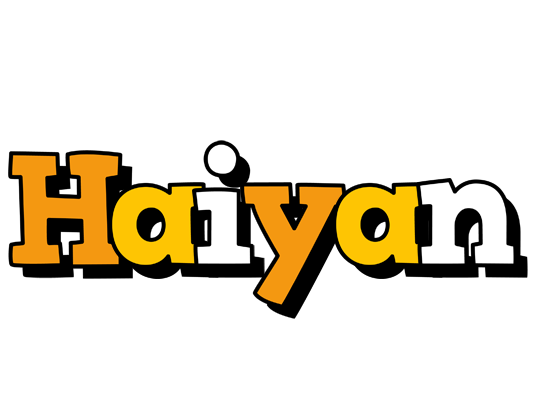 Haiyan cartoon logo
