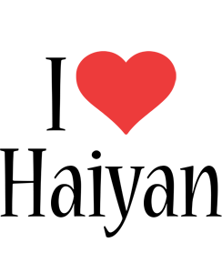 Haiyan i-love logo