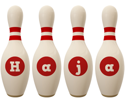 Haja bowling-pin logo