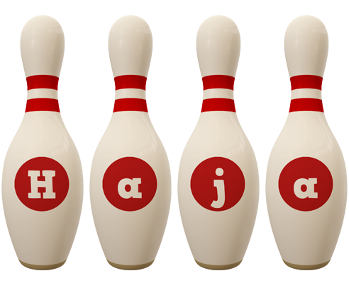 Haja bowling-pin logo