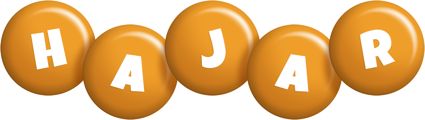 Hajar candy-orange logo