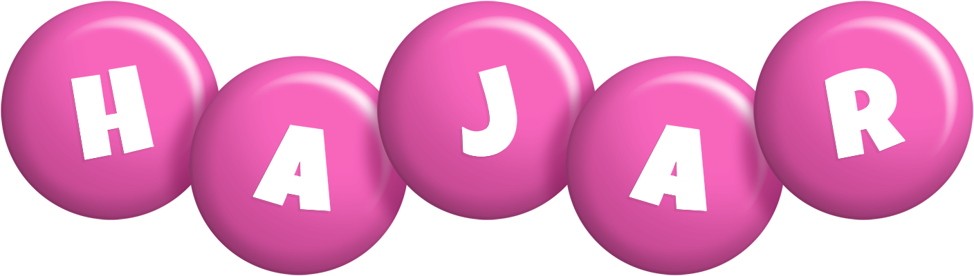 Hajar candy-pink logo
