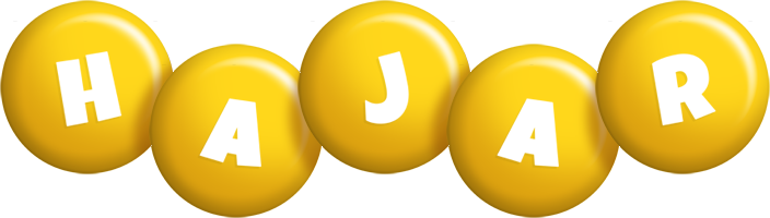 Hajar candy-yellow logo