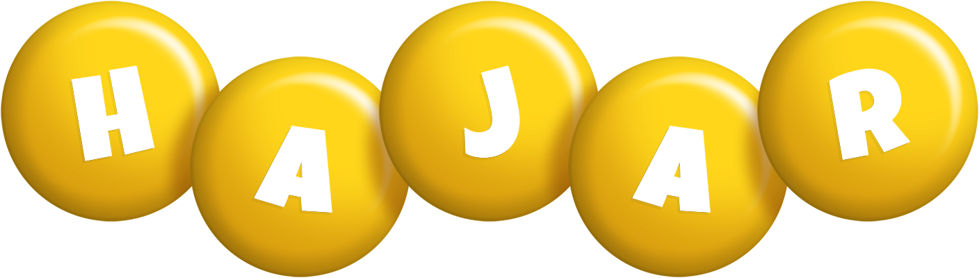 Hajar candy-yellow logo