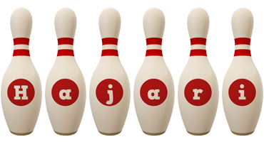 Hajari bowling-pin logo