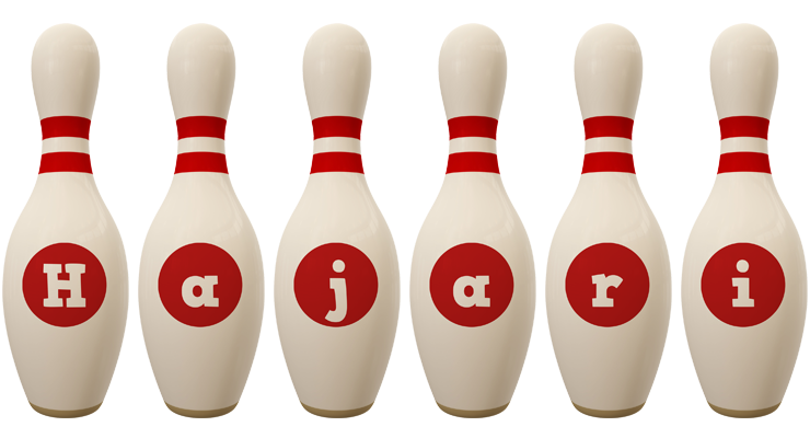 Hajari bowling-pin logo
