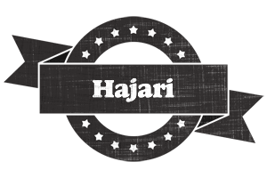 Hajari grunge logo