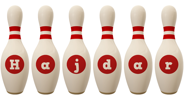 Hajdar bowling-pin logo