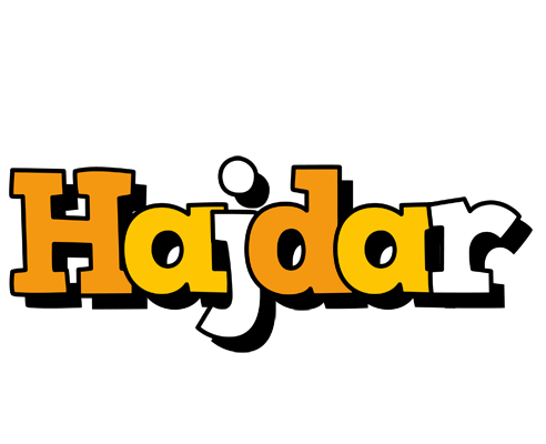 Hajdar cartoon logo