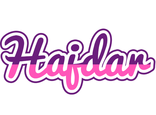 Hajdar cheerful logo