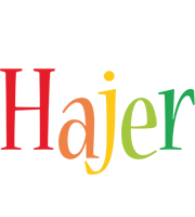 Hajer birthday logo