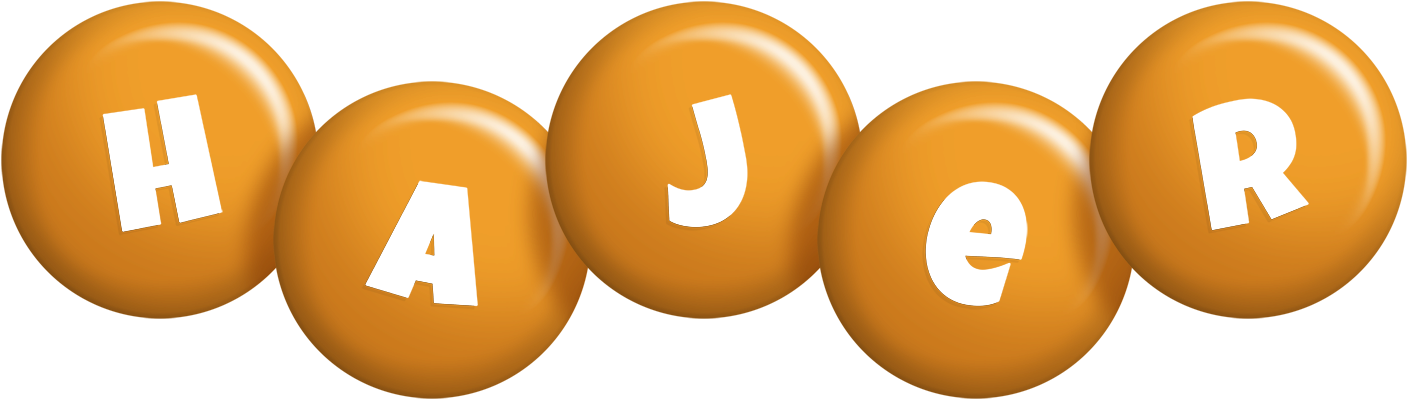 Hajer candy-orange logo