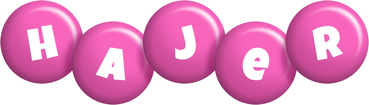 Hajer candy-pink logo