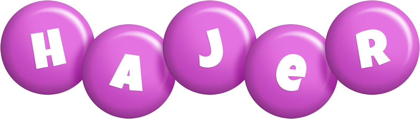 Hajer candy-purple logo