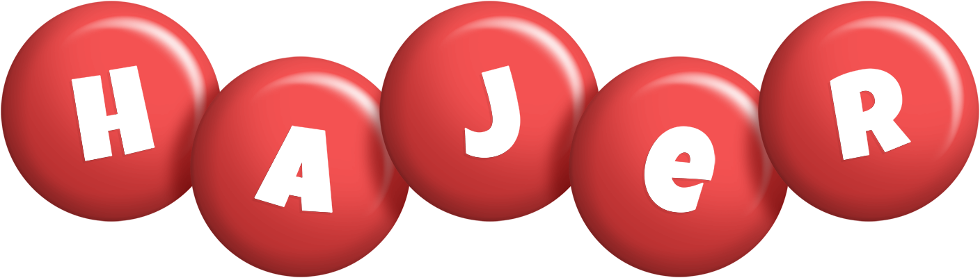 Hajer candy-red logo