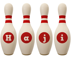 Haji bowling-pin logo
