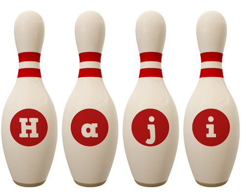 Haji bowling-pin logo