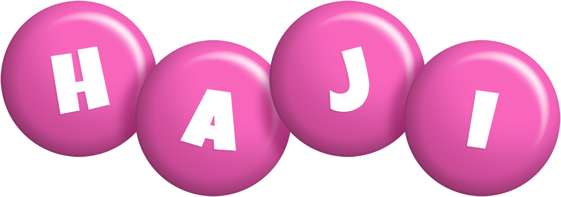 Haji candy-pink logo