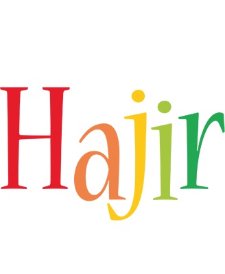 Hajir birthday logo