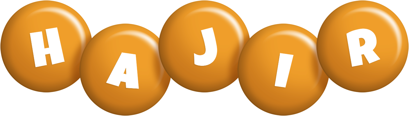 Hajir candy-orange logo