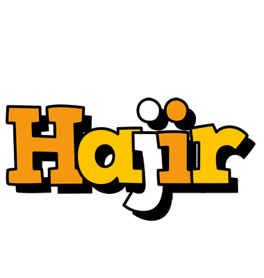 Hajir cartoon logo