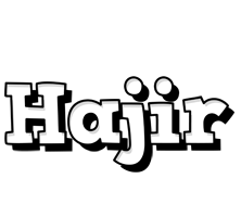 Hajir snowing logo