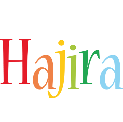 Hajira birthday logo
