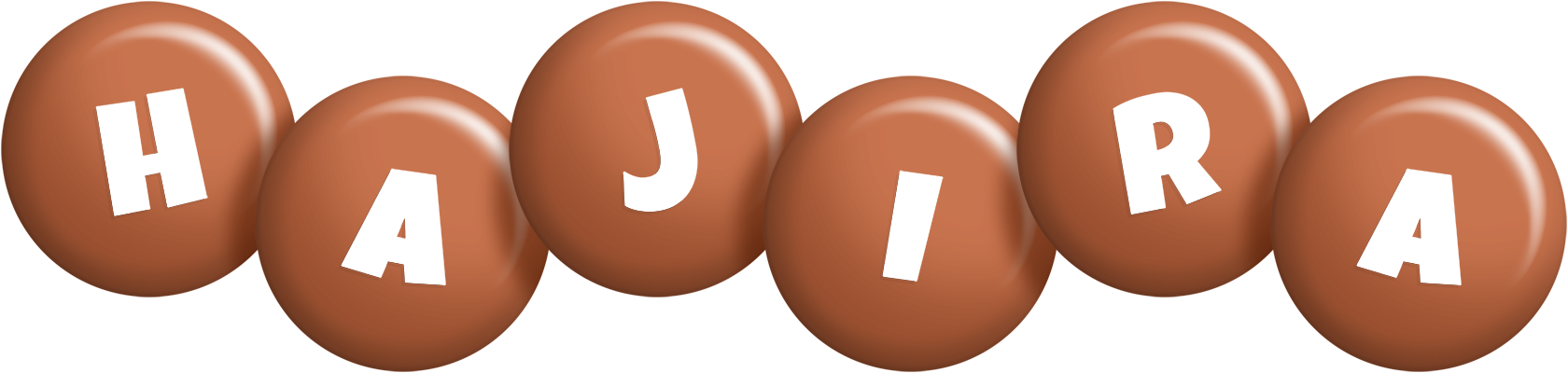 Hajira candy-brown logo