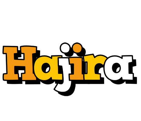 Hajira cartoon logo