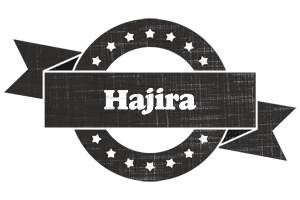 Hajira grunge logo