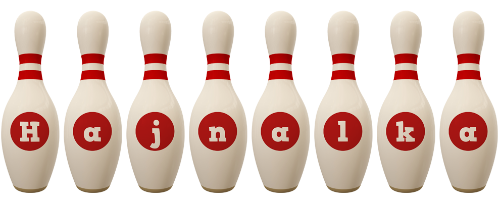 Hajnalka bowling-pin logo