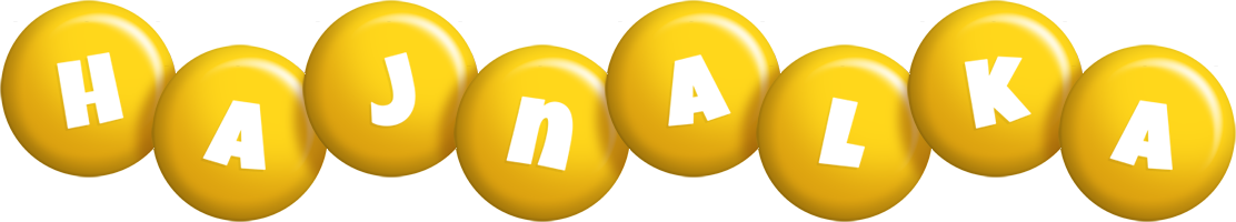 Hajnalka candy-yellow logo