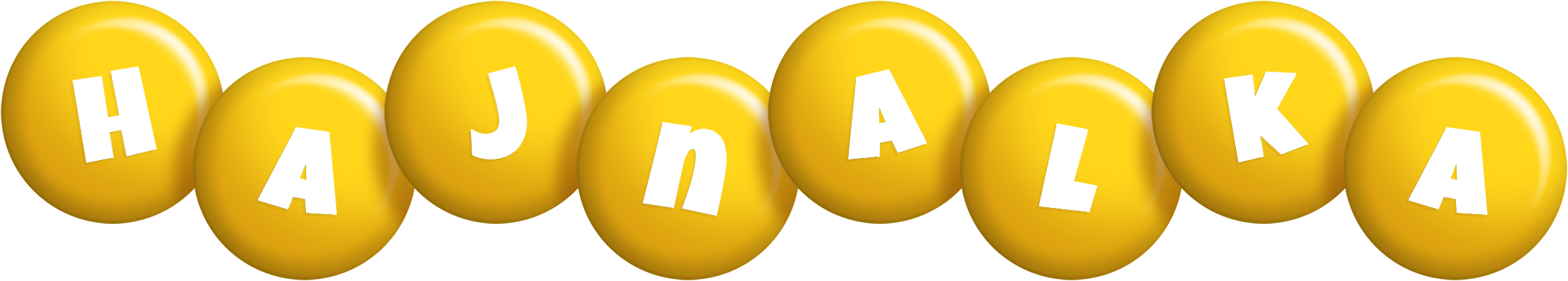 Hajnalka candy-yellow logo