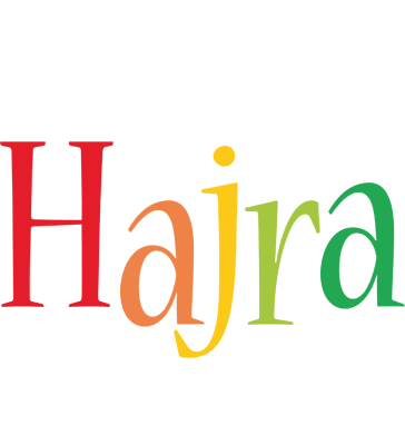 Hajra birthday logo
