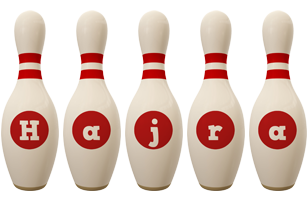 Hajra bowling-pin logo