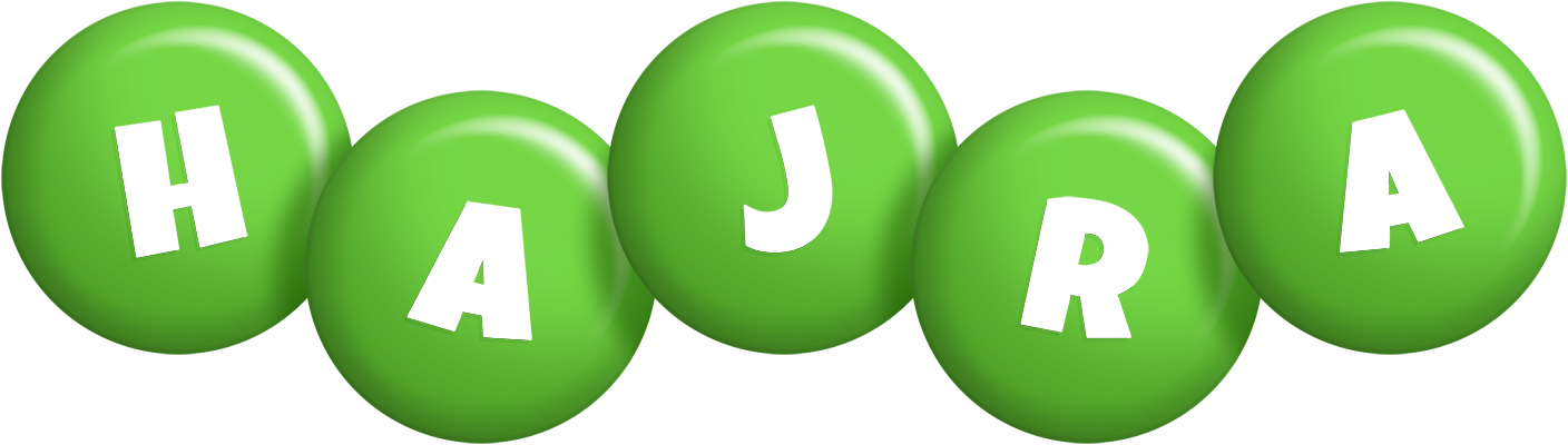 Hajra candy-green logo