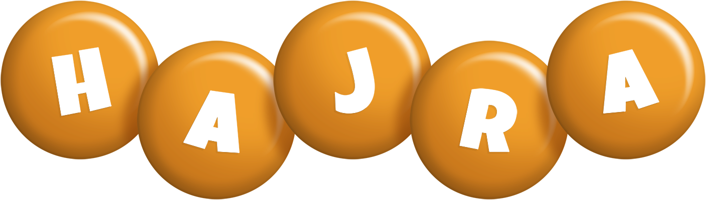 Hajra candy-orange logo