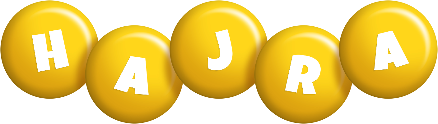 Hajra candy-yellow logo