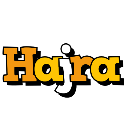Hajra cartoon logo