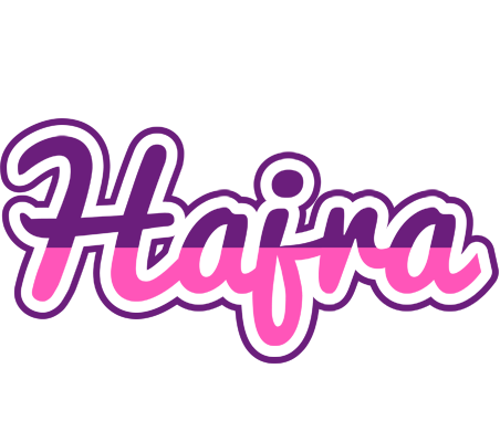Hajra cheerful logo